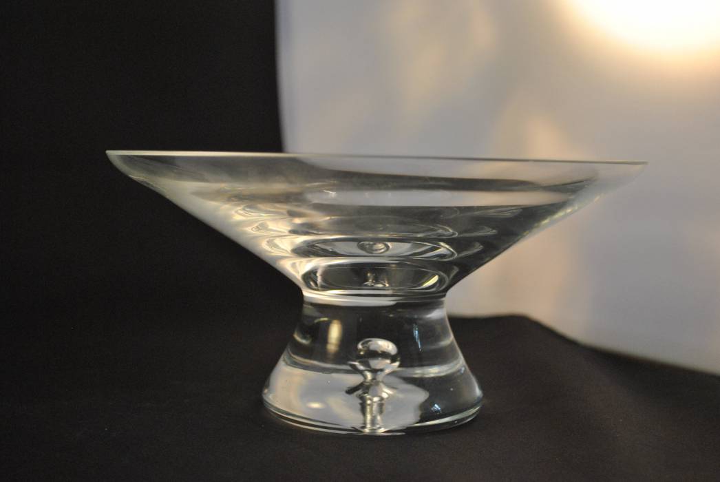 Wauw beddengoed Verleiden Glazen schaal op voet (19,5 cm), Krosno Glass Poland - Eersteklas  Tweedehands